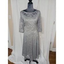 Gray, lace, formal dress, size 3XL