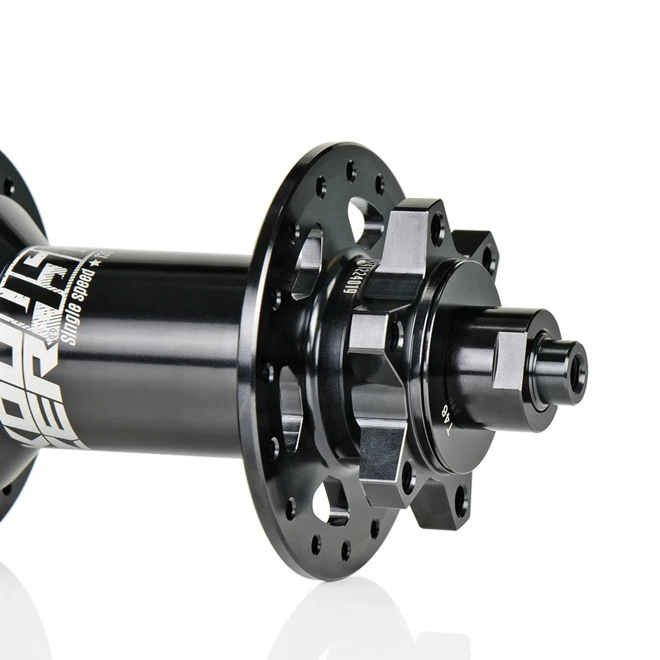 Buje trasero eje pasante 32H 120 clic de una sola velocidad BMX MTB bicicleta bujes de freno de disco Foto 2 de 4