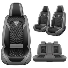 Car Seat Covers Fit for Honda Accord Non-Slip Nappa Leather Seat Cover