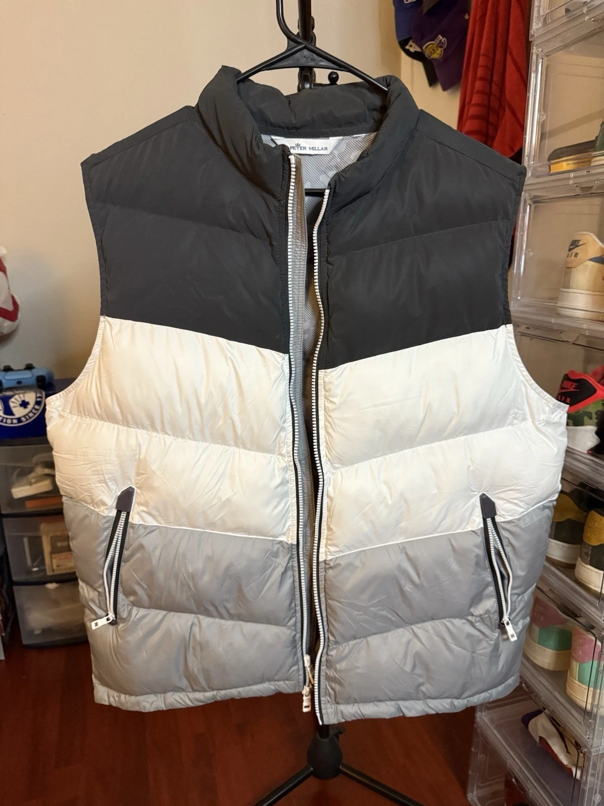 Peter Millar Crown Apres Ski Puffer Vest Size XL Mens Jacket Full zip