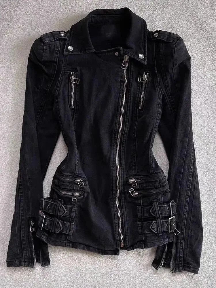 Women's Vintage Denim Jacket Loose Fit Turn Down Collar Streetwear Coat
Opens in a new window or tab