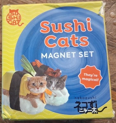 Sushi Cats 15-Piece Magnet Set - They're Magical! (RP Minis) Paperback Nejozushi