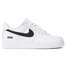Nike Supreme x Air Force 1 Low Box Logo - White Black CU9225-102 Men Size 10.5M
