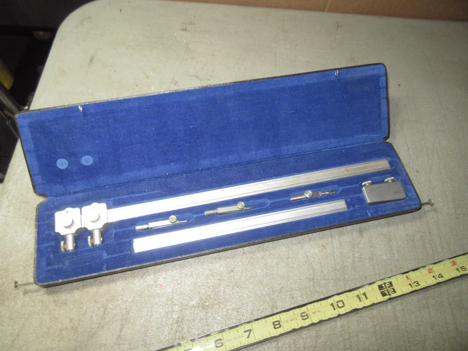 Vintage Dietzgen Model 970W Beam Compass Germany w/original box Ecobra - Image 4 of 4