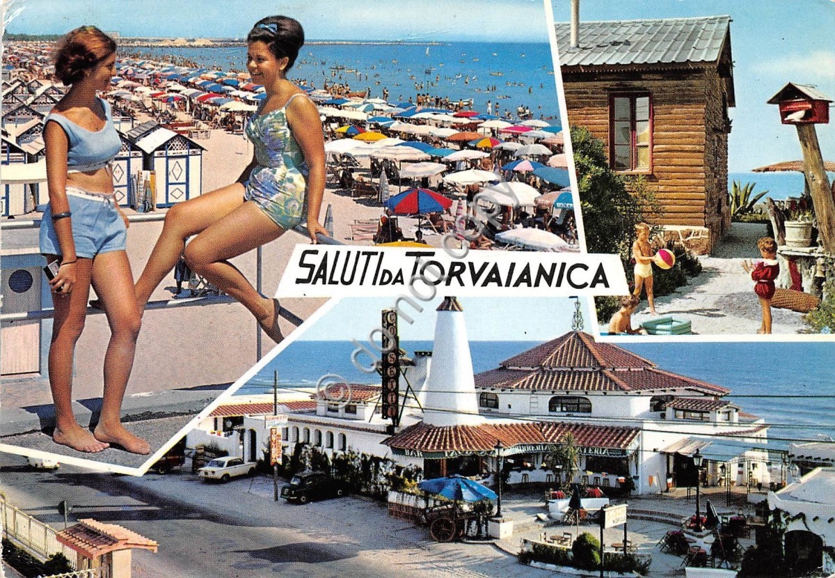 Cartolina Torvaianica Saluti da Vedutine (Altre tematiche)
