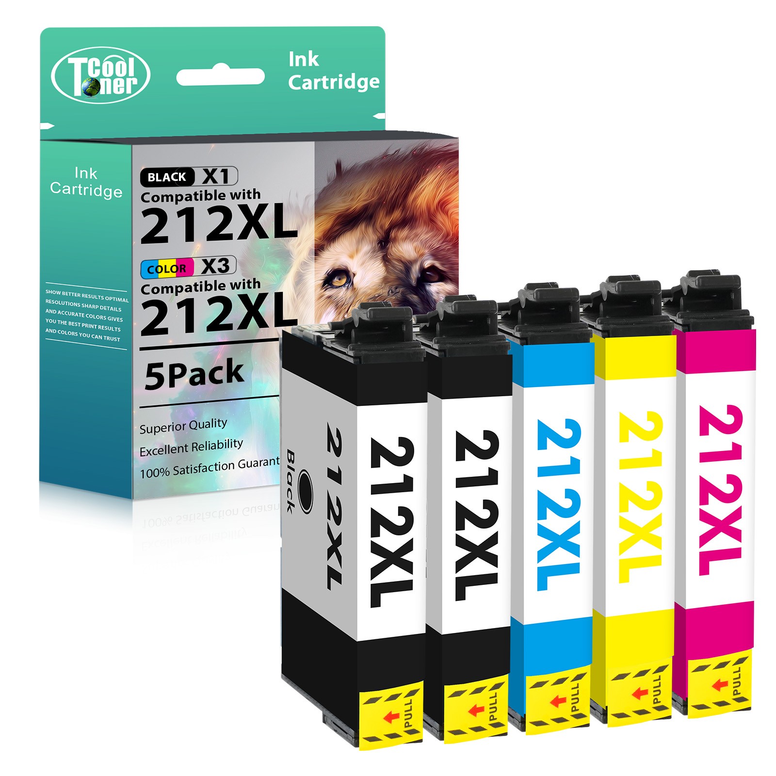 212XL Ink compatible with Epson 212 XL Workforce XP-4100 WF-2850 Printer Lot
