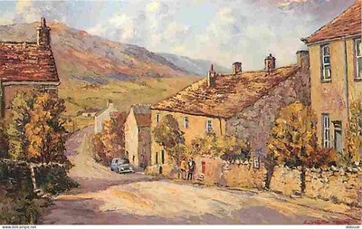 Postcard - Art - Painting - E Charlton Taylor - Appletreewick - Wharfedale