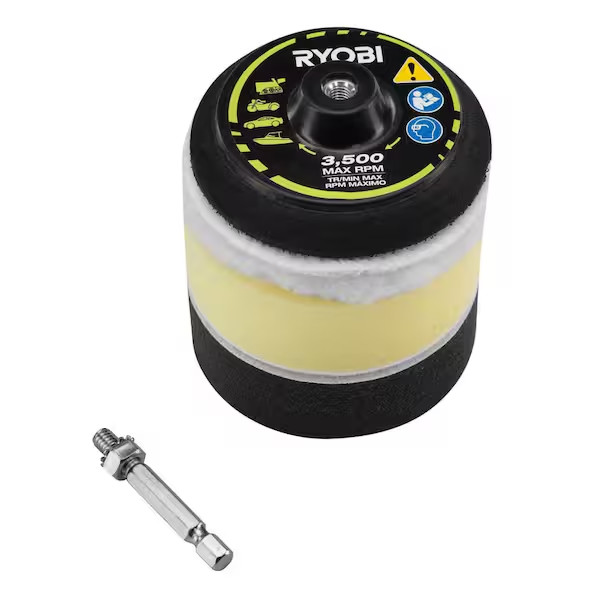 4-Piece Buffing and Polishing Drill Attachment Set NEW