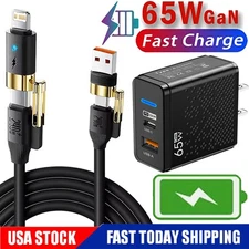 65W Super Fast Charging USB Type C Wall Charger For Google Pixel 10 9 Pro XL 8 7