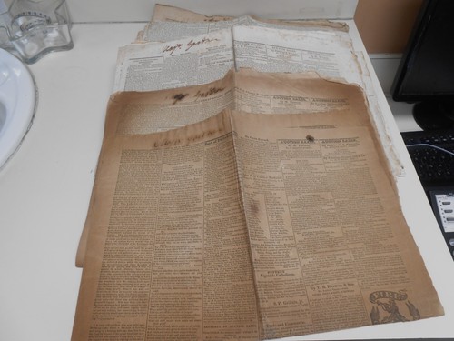 Large Lot Of 38 Philadelphia Newspapers 1824-1833