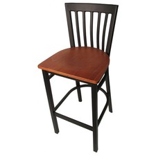 Oak Street Mfg SL42791CH Jailhouse Barstool w/Cherry Wood Seat