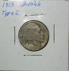 1913 Buffalo Nickel Type 1 As Shown