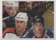 1996 Flair Now & Then Eric Lindros Peter Forsberg Scott Niedermayer #3 HOF 4i0