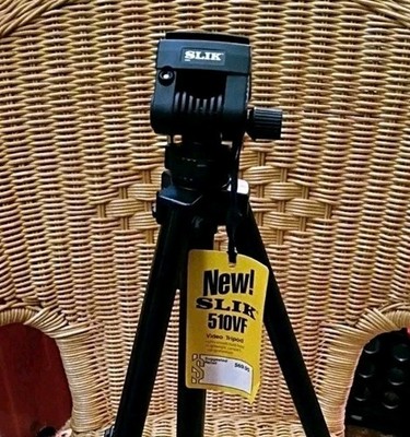 New Slik 510VF Video Tripod   Durable Aluminum, Fluid Movement, High Quality