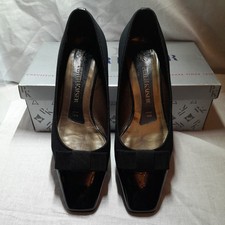 Ladies Peter Kaiser Bow Court Shoe Black Uk 4.5 Used Great Condition