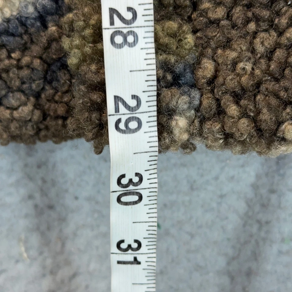 Jaqueta de lã Sherpa masculina à prova de intempéries grande verde marrom camuflada forrada xale colarinho - Imagem 4 de 4