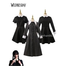 Costume Cosplay Mercoledì Abiti Festa Danza Famiglia Addams Serie TV USA