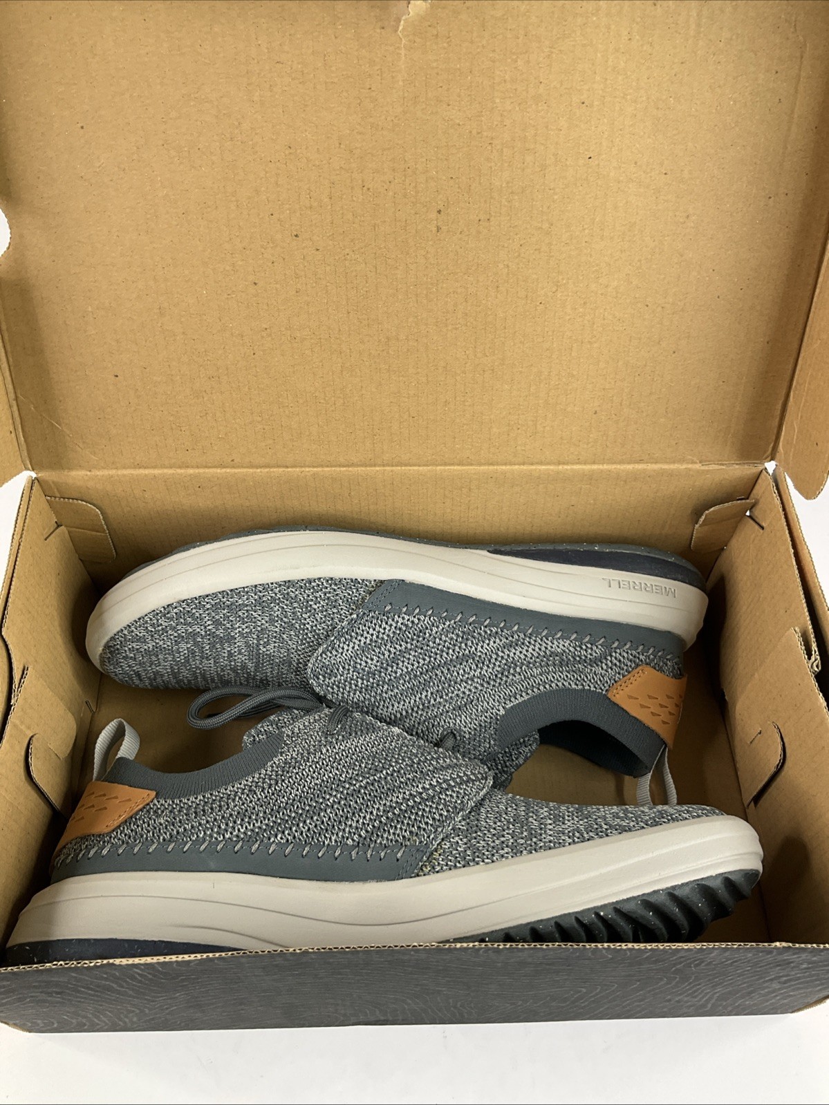 Scarpe da passeggio Merrell Gridway grigie da uomo taglia 9 corsa atletica J97459