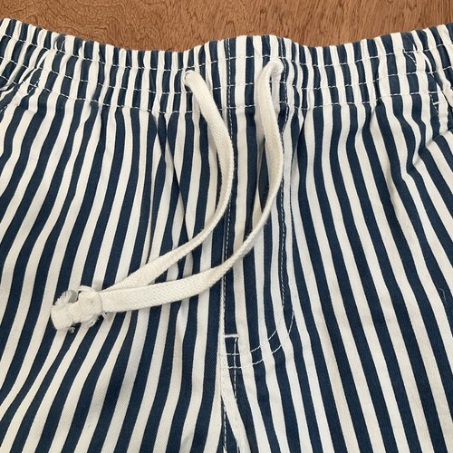 J Crew Shorts Boys 26x6 XS Cotton Blue Stripe Drawstring Pockets Preppy Classic - Picture 2 of 9
