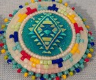 Native American Handcrafted Beaded 1-3/4" Pieced Earrings — photo 3