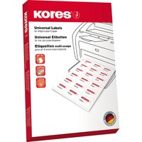 2-40X Kores Universal-Etiketten, 105 X 148 Mm, Ohne Rand, Blau Spare Bis Zu 14%