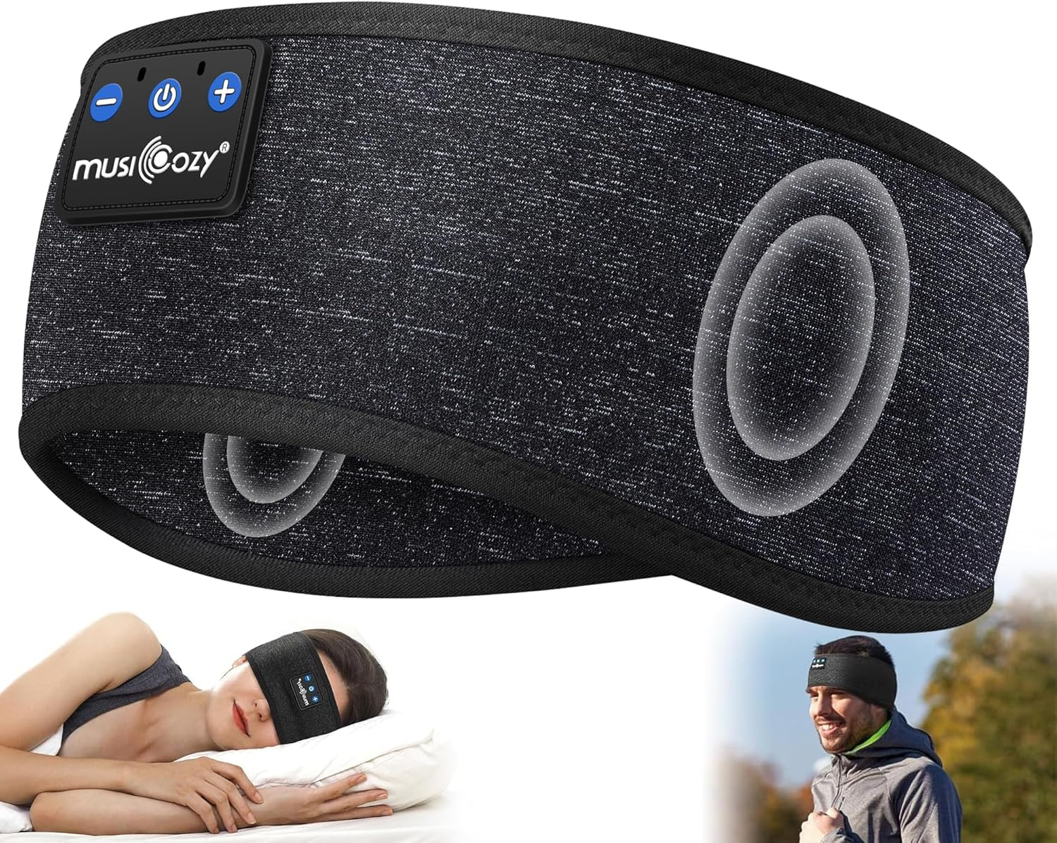Bluetooth 5.4 Sleep Headband with Wireless Sweat-Resistant Earbuds