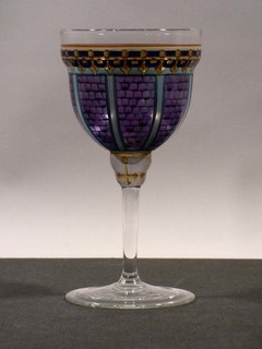 hü1/3 Lobmeyr Wein Glas aus der Kuppelserie