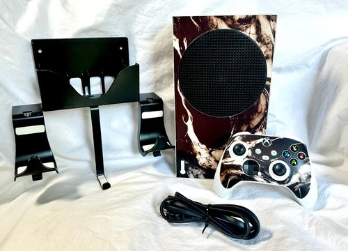 NEW XBOX Series S - 512GB - Controller & WALL MOUNT - REMOVABLE Protective Skin