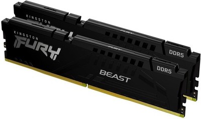 Kingston Fury Beast DDR5 RAM 32GB Kit (2x16GB) 6000MHz CL30 KF560C30BBEK2-32  ️