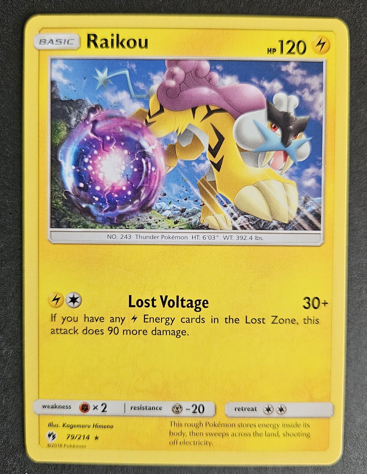 Raikou 79/214 Non Holo LP Pokemon Card TCG 