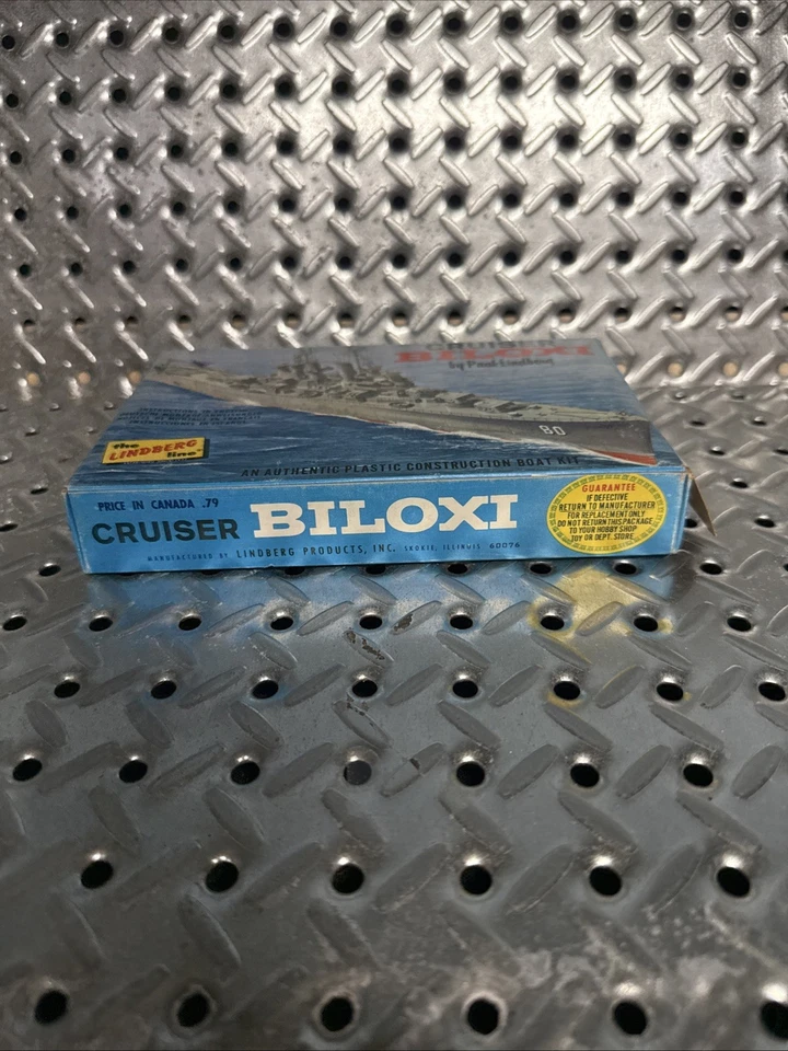 1960(s) Lindberg Light Cruiser Biloxi 1:1080 Scale Kit #881 New In Box As Shown - Image 2 of 4