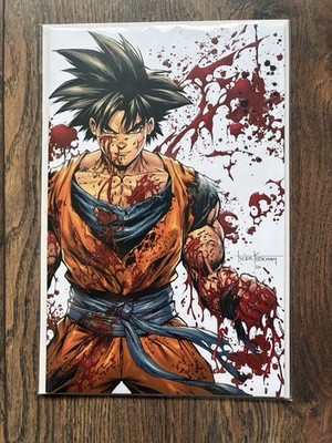 Battle Damage Son Goku Dragon Ball Z Comic Kirkham limitiert 200