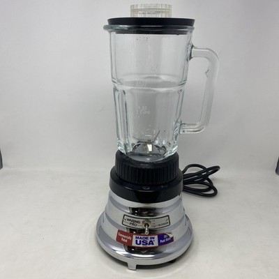 Waring Pro Commercial Rated Household Blender Chrome WPB05 with Glass Pitcher