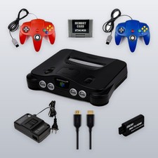 Nintendo 64 Console N64 Region Free HDMI Bundle 2 Controllers Tested Works US