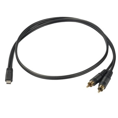 USB C to Dual 2 RCA Sound Cable Y Splitter Adapter Stereo Cord for Phone Tablet