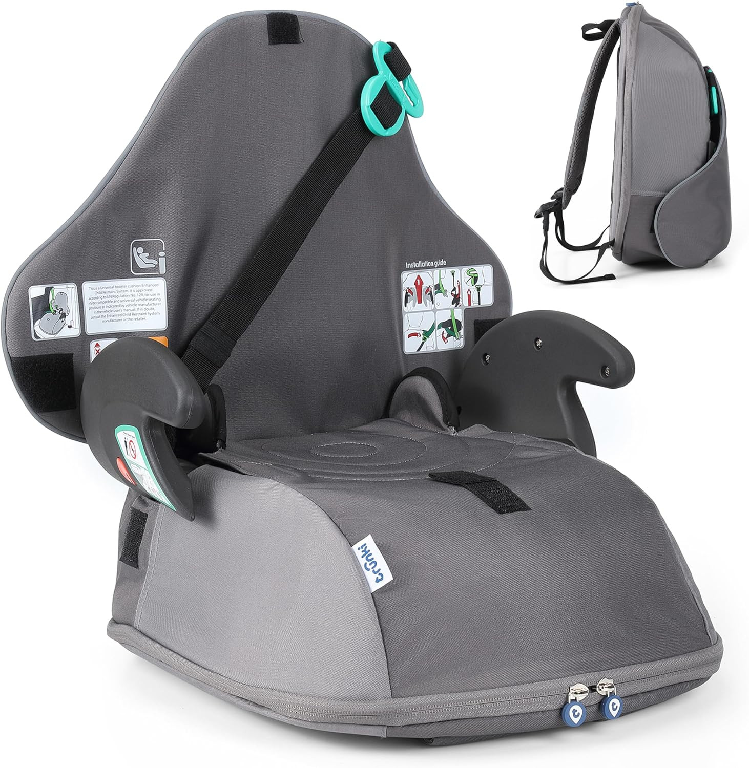 Boostapak Seggiolino e Zaino per Bambini I-Size