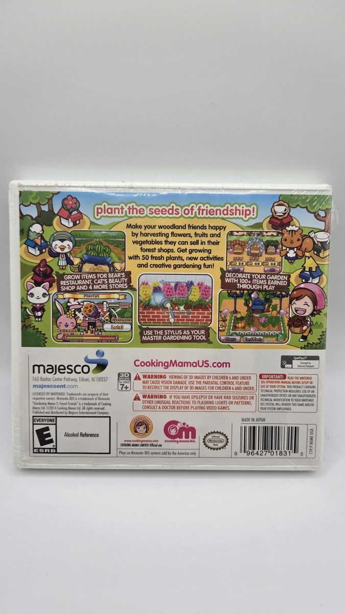 Gardening Mama 2: Forest Friends (Nintendo 3DS, 2014) Factory
