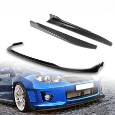 5pcs Front Lip Side Skirts Diffuser 2011-2014 Subaru Impreza Wrx Sti Carbon