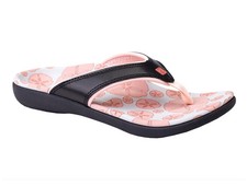 Spenco Yumi Ocean Women's Orthotic Sandal Black Sand Dollars - 8 Medium