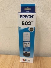 Epson 502 Cyan EcoTank Ink Ultra-High Capacity Bottle ET-2850 2980 2988 3850
