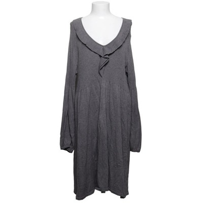 Zizzi, Kleid, Größe: XL, Grau, Baumwolle/Nylon/Viskose, Rippenstrick, Damen #RKj