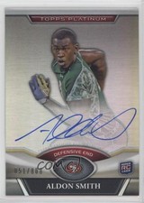 2011 Topps Platinum Refractor Rookie Auto 51/808 Aldon Smith #66 Auto 0v1