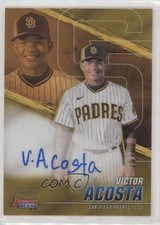2021 Bowman's Best of Gold Refractor 44/50 Victor Acosta #B21-VA Auto 02ti