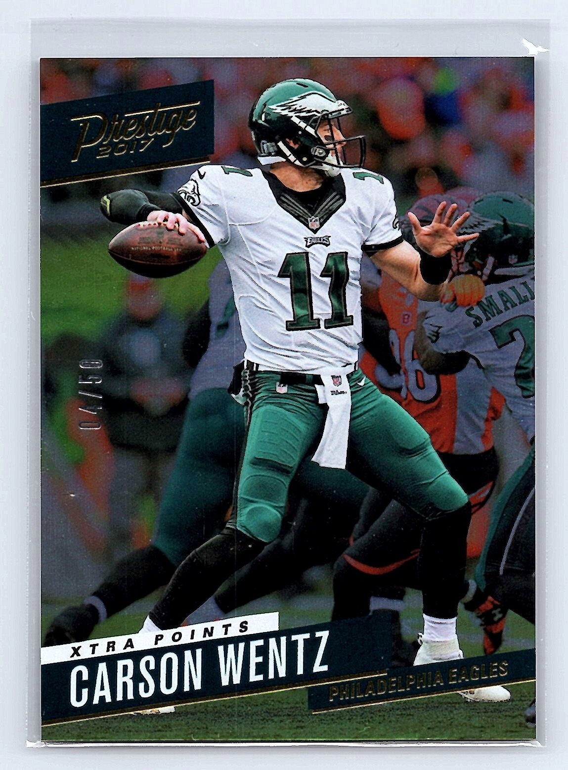 Carson Wentz 2017 Panini Prestige #67 Xtra Points Gold #/50