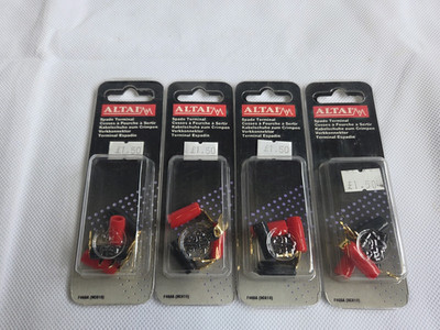 16 x Altai Spaten Klemmen vergoldet 4 mm Crimp Typ 3,5 mm Kabeleinführung 4 Packungen