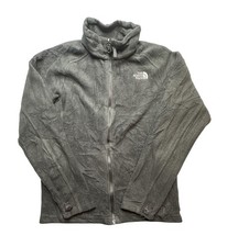 The North Face Jacket Boys Large 14/16 Gray Fleece Full Zip Pockets Outdoor