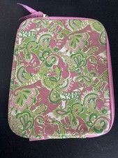Funda para Tablet iPad LILLY PULITZER Cremallera Rosa Verde Floral Neopreno 8x10