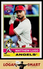 Matthew Lugo 2025 Topps Heritage #546 RC Los Angeles Angels
