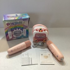NEW Kids Unicorn Portable Karaoke Machine w/ 2 Microphones Toy 36m Charge Cord