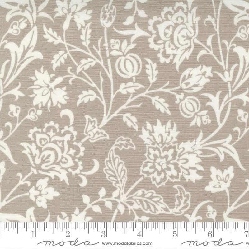 Quilting Cotton Fabric #4, Pumpkin Blossoms, 14 End of Bolt Remnant ,  7 yd. #4 - Image 2 of 4